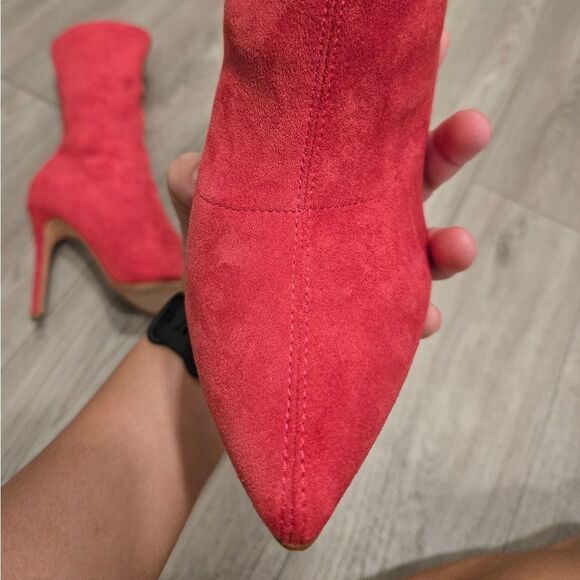 Olivia Ferguson Women's Elegant High Stiletto Heel Soft Faux Suede Boots sz 9 - Picture 12 of 14